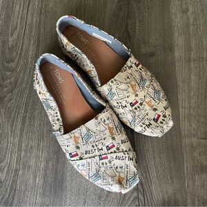 TOMS City Map Print Slip-Ons